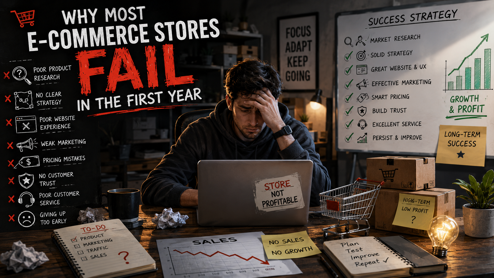 Why Most E-Commerce Stores Fail in the First Year : A Complete Guide